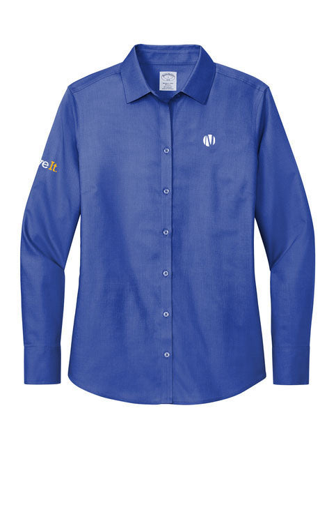 Button Logo Brooks Brothers® Women’s Wrinkle-Free Stretch Nailhead Shirt