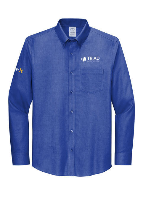 Triad Logo Brooks Brothers® Wrinkle-Free Stretch Nailhead Shirt