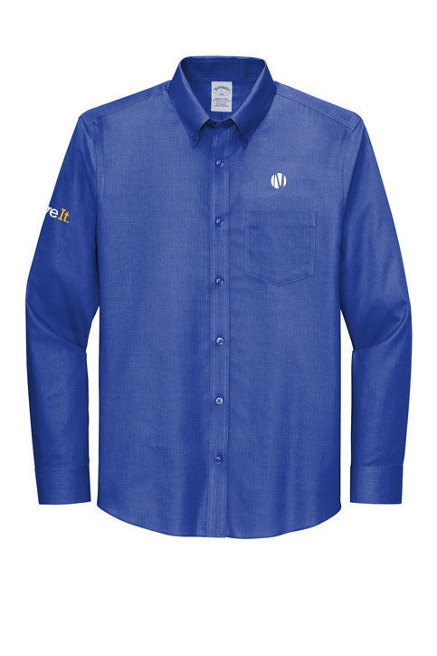 Button Logo Brooks Brothers® Wrinkle-Free Stretch Nailhead Shirt