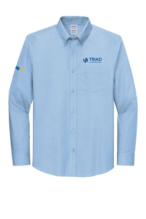 Triad Logo Brooks Brothers® Wrinkle-Free Stretch Nailhead Shirt