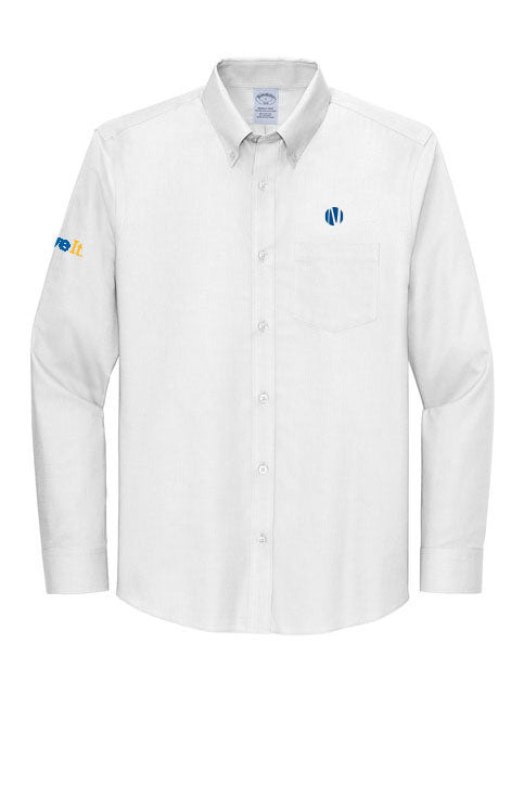 Button Logo Brooks Brothers® Wrinkle-Free Stretch Nailhead Shirt