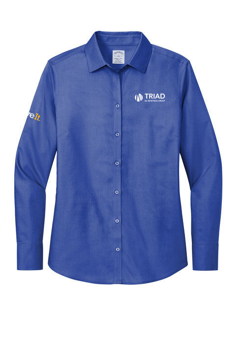 Triad Logo Brooks Brothers® Women’s Wrinkle-Free Stretch Nailhead Shirt