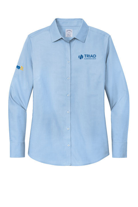 Triad Logo Brooks Brothers® Women’s Wrinkle-Free Stretch Nailhead Shirt