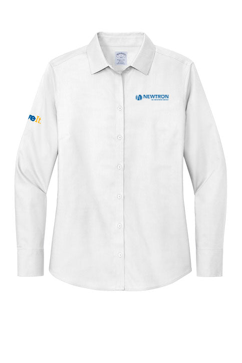 Newtron Logo Brooks Brothers® Women’s Wrinkle-Free Stretch Nailhead Shirt