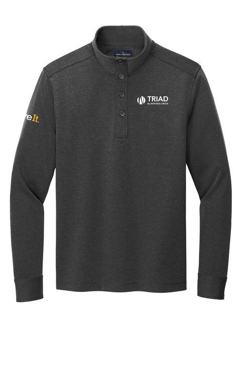 Triad Logo Brooks Brothers® Mid-Layer Stretch 1/2-Button
