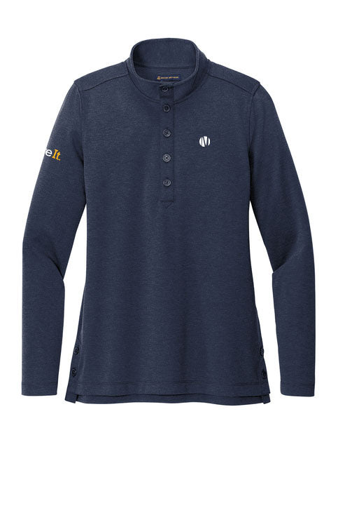 Button Logo Brooks Brothers® Women’s Mid-Layer Stretch 1/2-Button