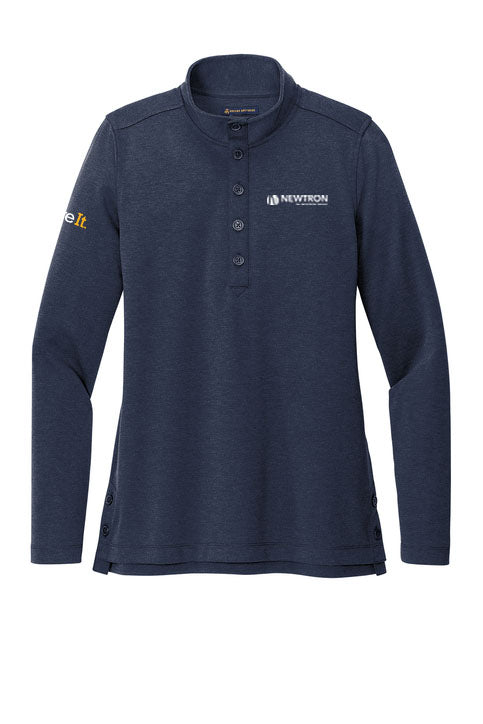 Newtron Logo Brooks Brothers® Women’s Mid-Layer Stretch 1/2-Button