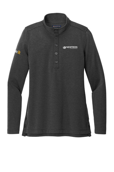 Newtron Logo Brooks Brothers® Women’s Mid-Layer Stretch 1/2-Button