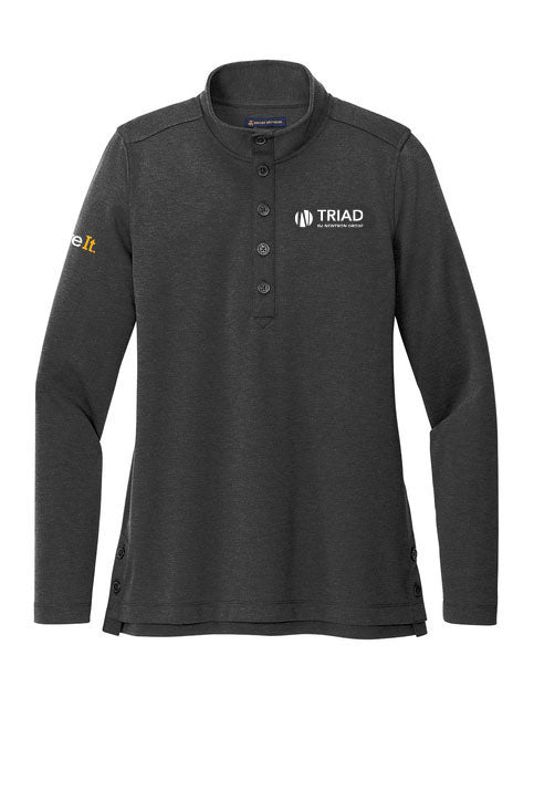 Triad Logo Brooks Brothers® Women’s Mid-Layer Stretch 1/2-Button