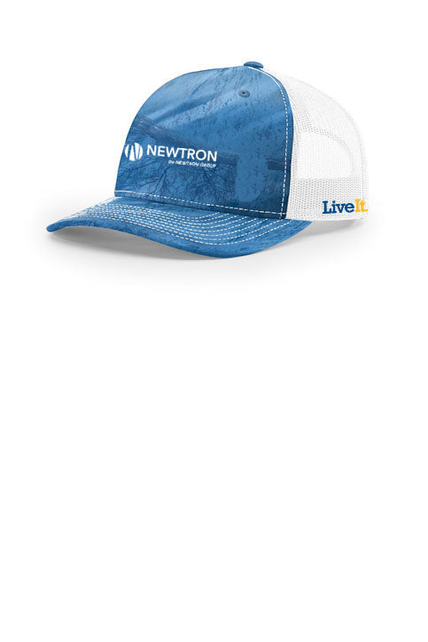 Newtron Logo Richardson Printed Five-Panel Trucker