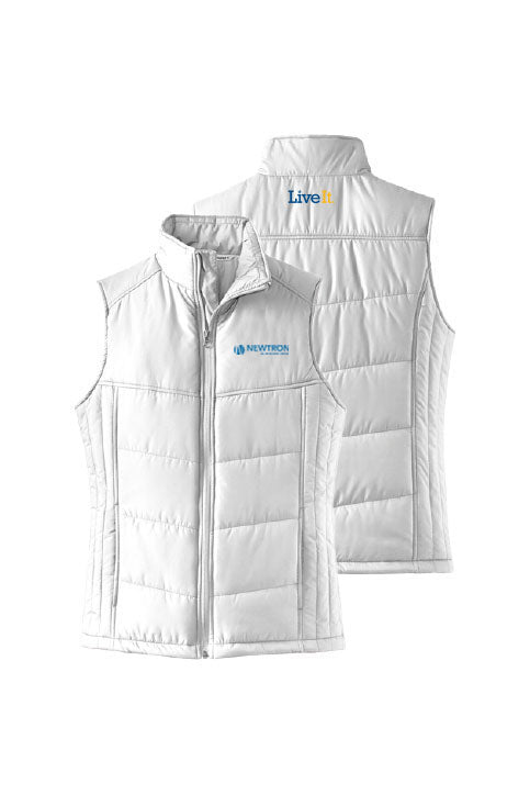 Newtron Logo Port Authority® Women's Puffy Vest