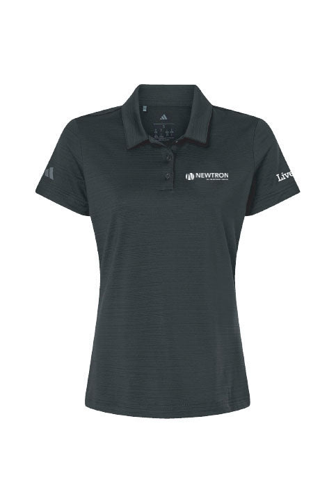 Newtron Logo Adidas Women's Textured Stripe Polo