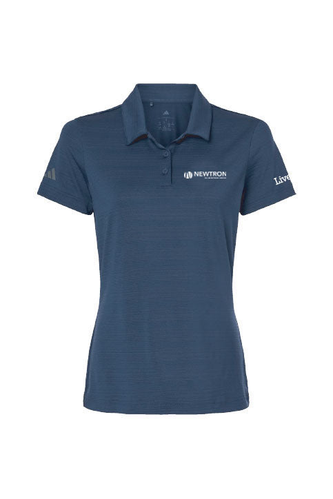 Newtron Logo Adidas Women's Textured Stripe Polo